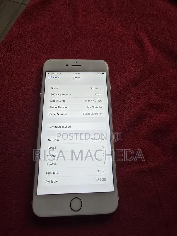 Apple iPhone 6s Plus 32 GB Silver - main view