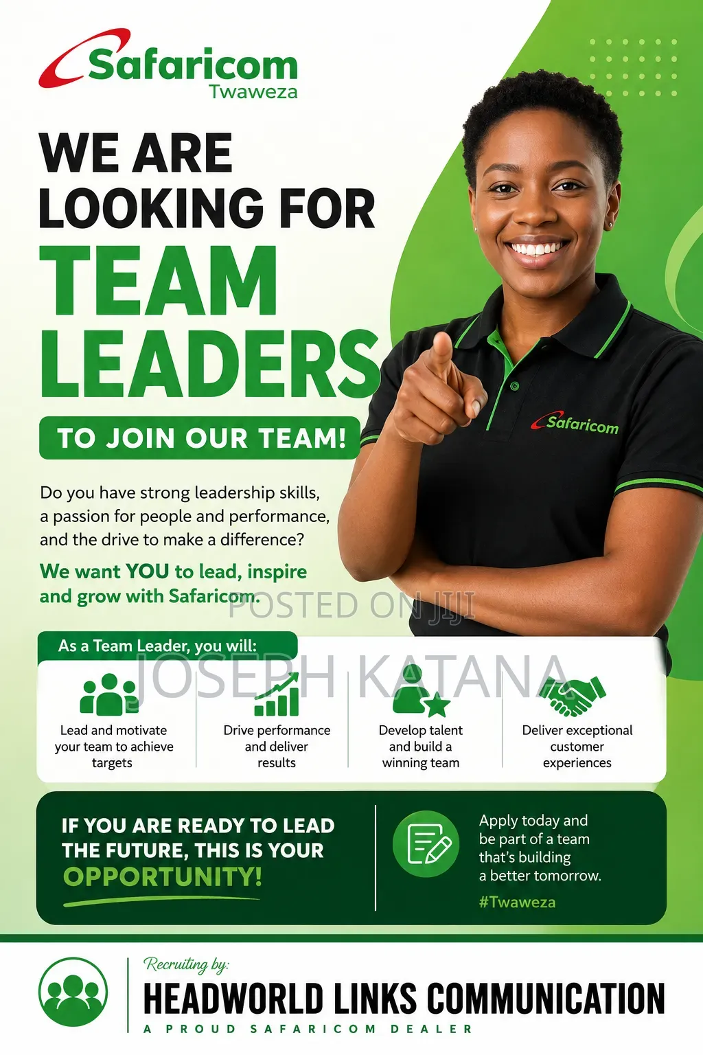 Safaricom Team Leaders Needed