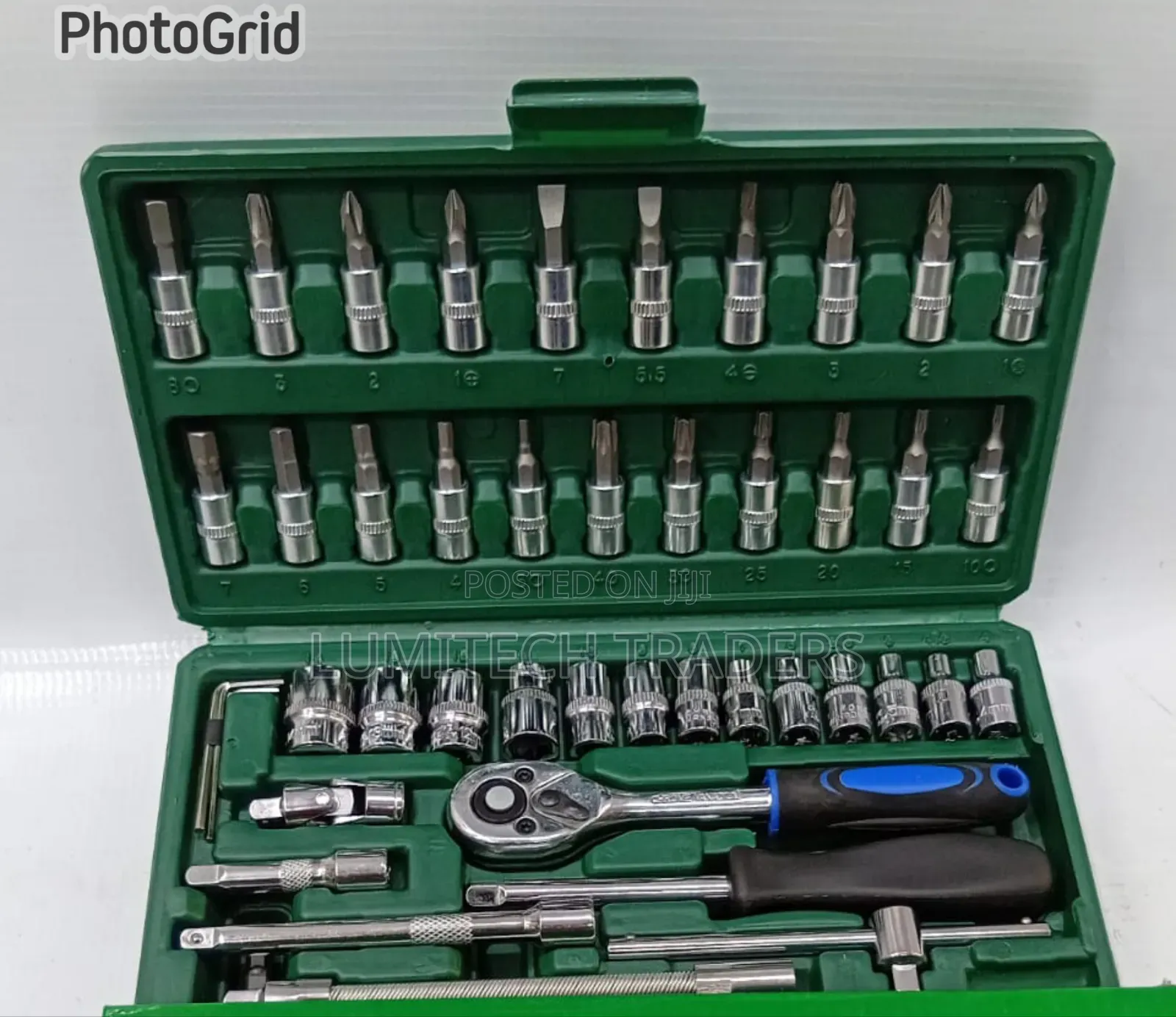 46-Piece Chrome Vanadium Socket Wrench Set