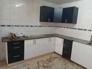 Kitchen Cabinets Black and White Board