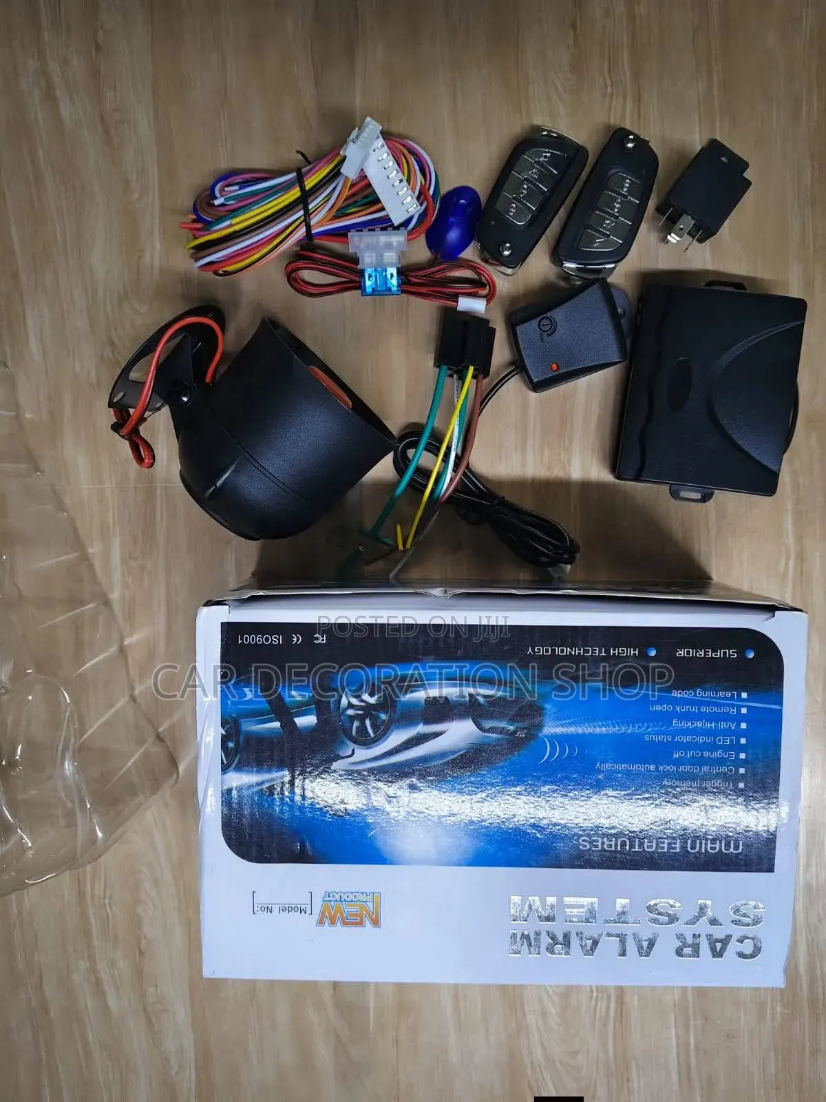 Car Security Generic Alarm System With Siren Compatible With All Car