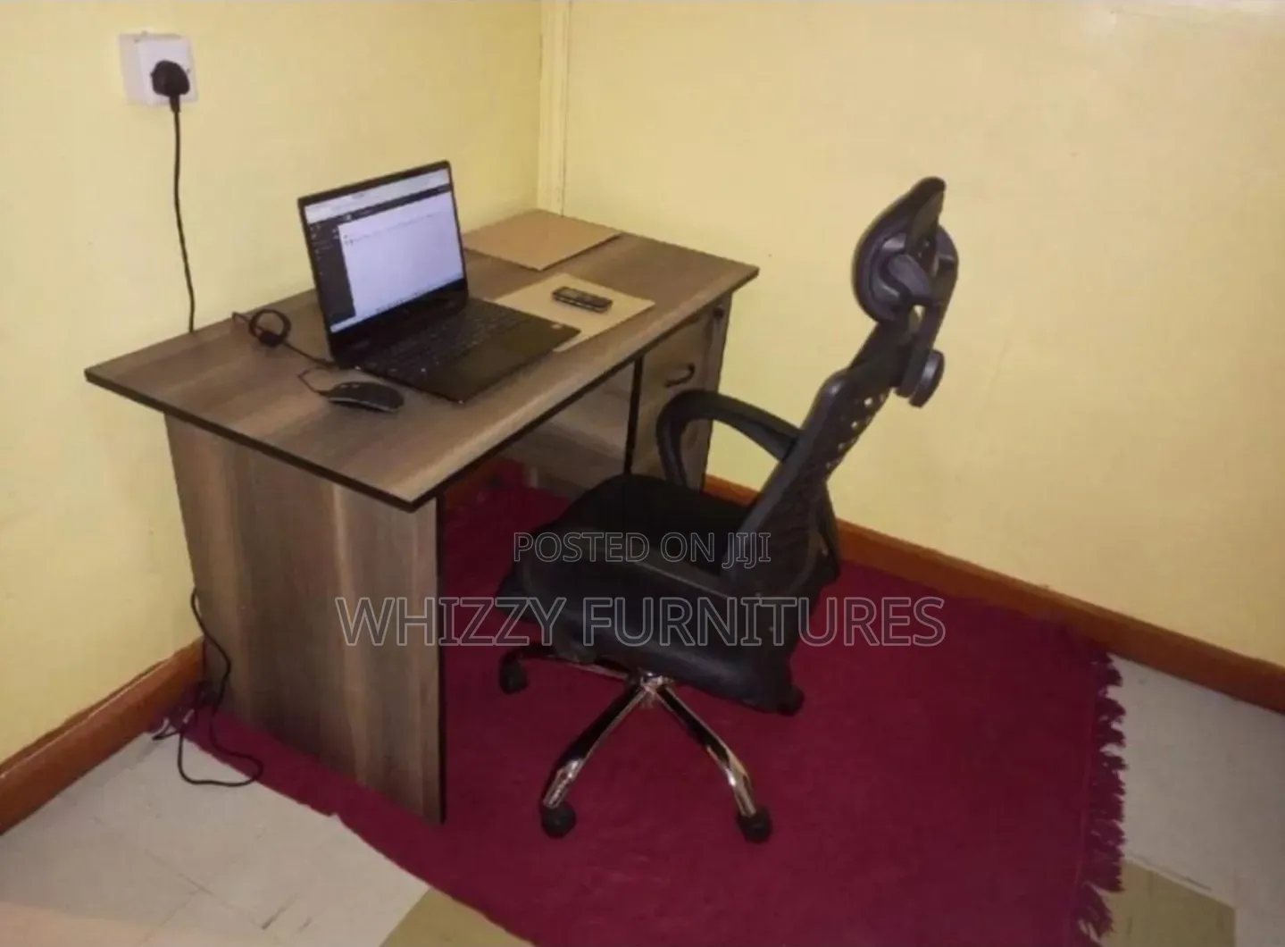 Home Study Desk and Comfortable Headrest Office Chair