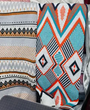 Nordic Bohemian Knitted Throw Blankets With Tassels