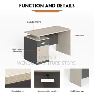 Office Desk; Qiuree 1.4 Meters Executive Home Office Desk