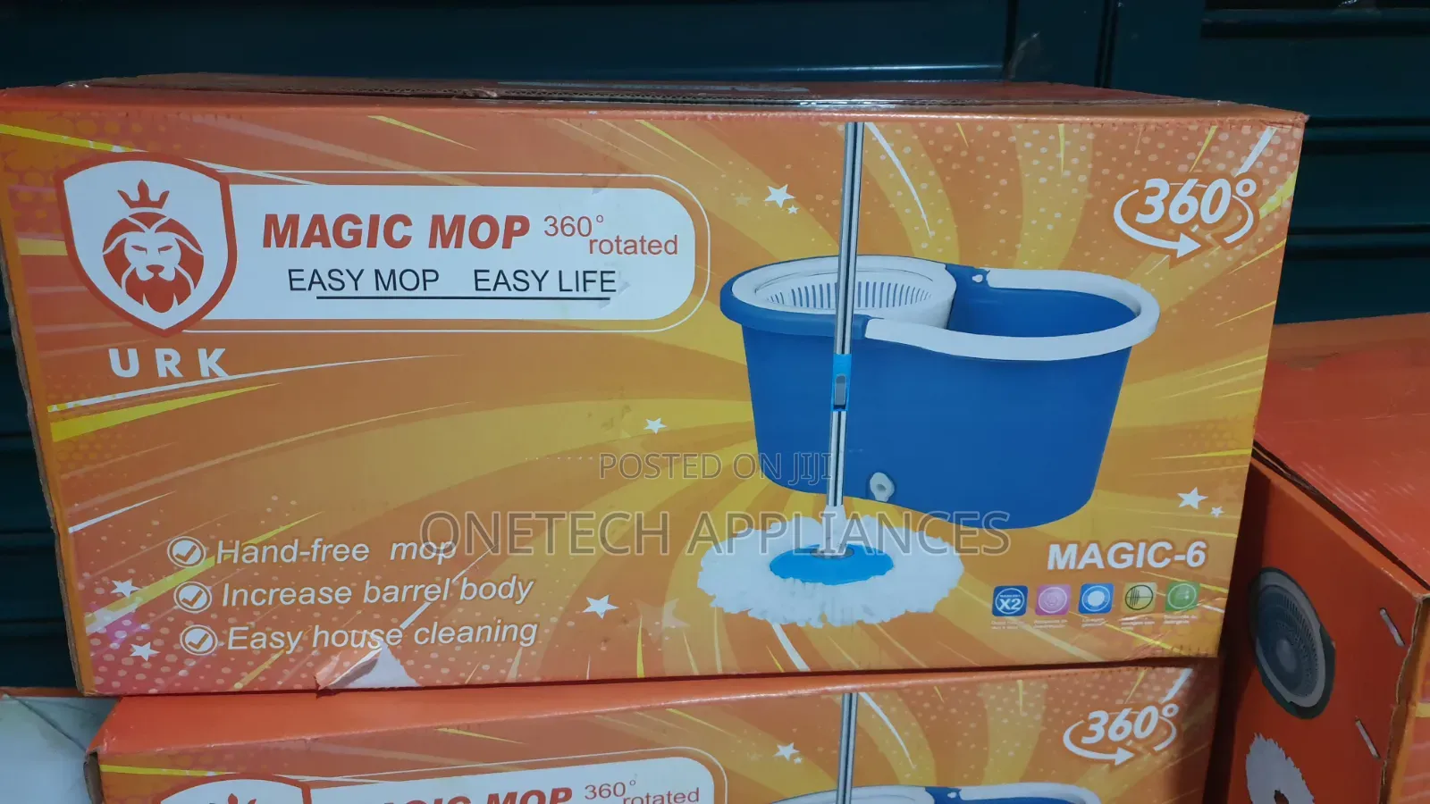 Urk Spin Mop With Bucket - 360° Rotating Head