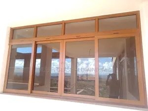 Aluminum Wood Finish Windows