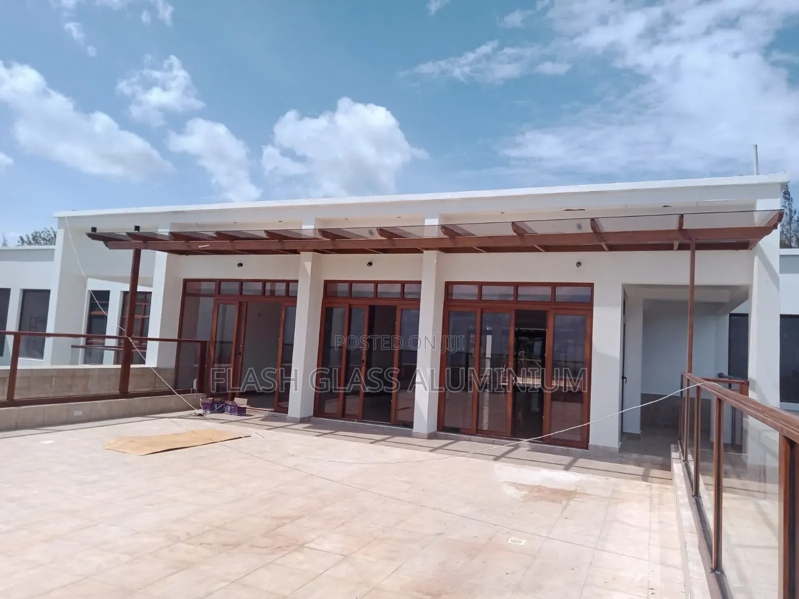 Aluminum Wood Finish Windows