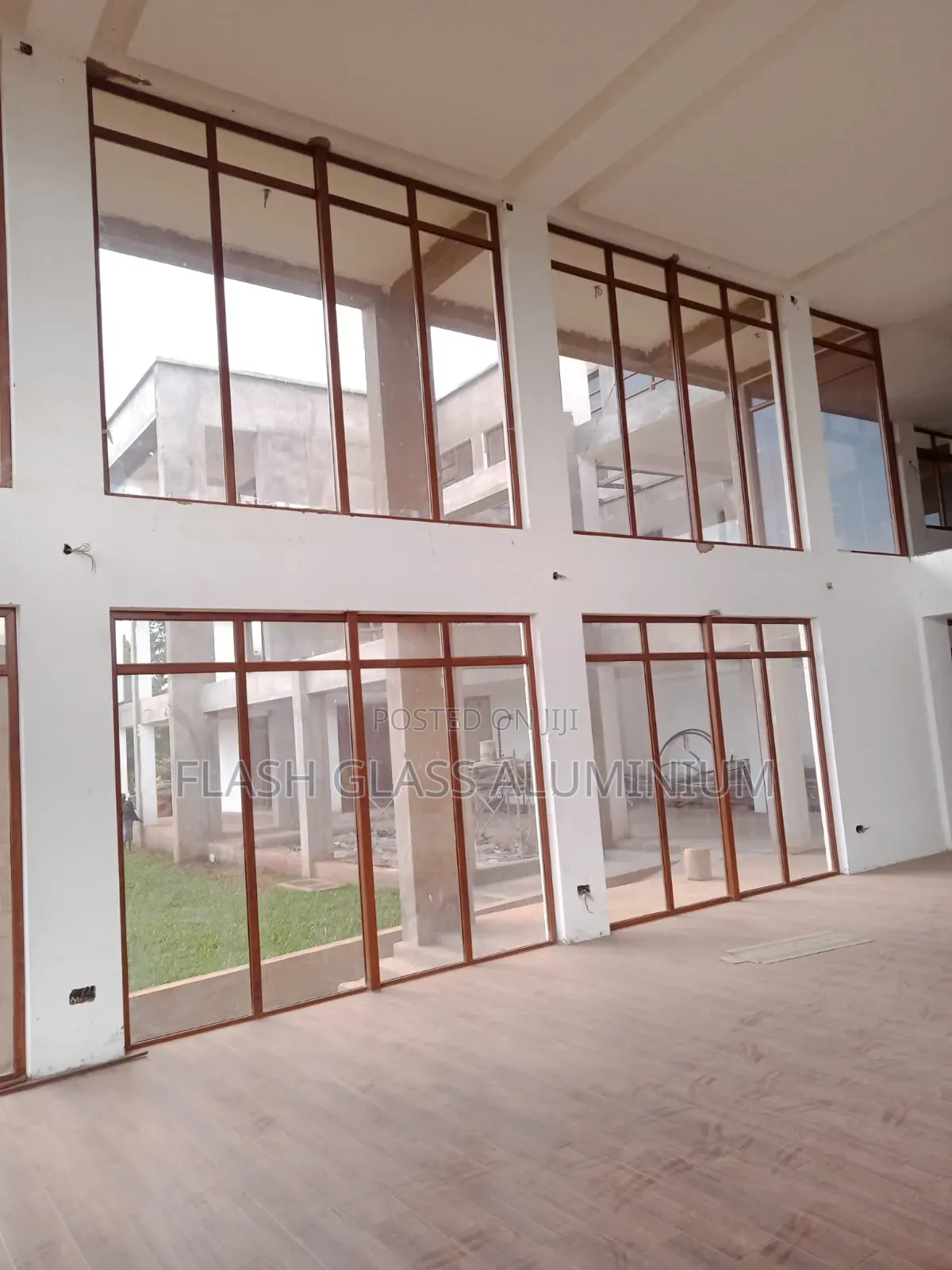 Aluminum Wood Finish Windows