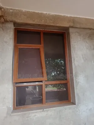 Aluminum Wood Finish Windows