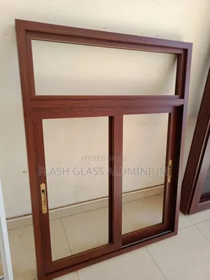 Aluminum Wood Finish Windows