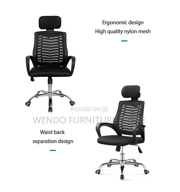 Office Chairs; Ergonomic Executive Headrest Mesh Office Chairs - thumbnail 4