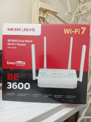 Mercusys Mr25wbe 7 Be3600mbps Dual-Band Wifi Router 4 Gigabit Ports.