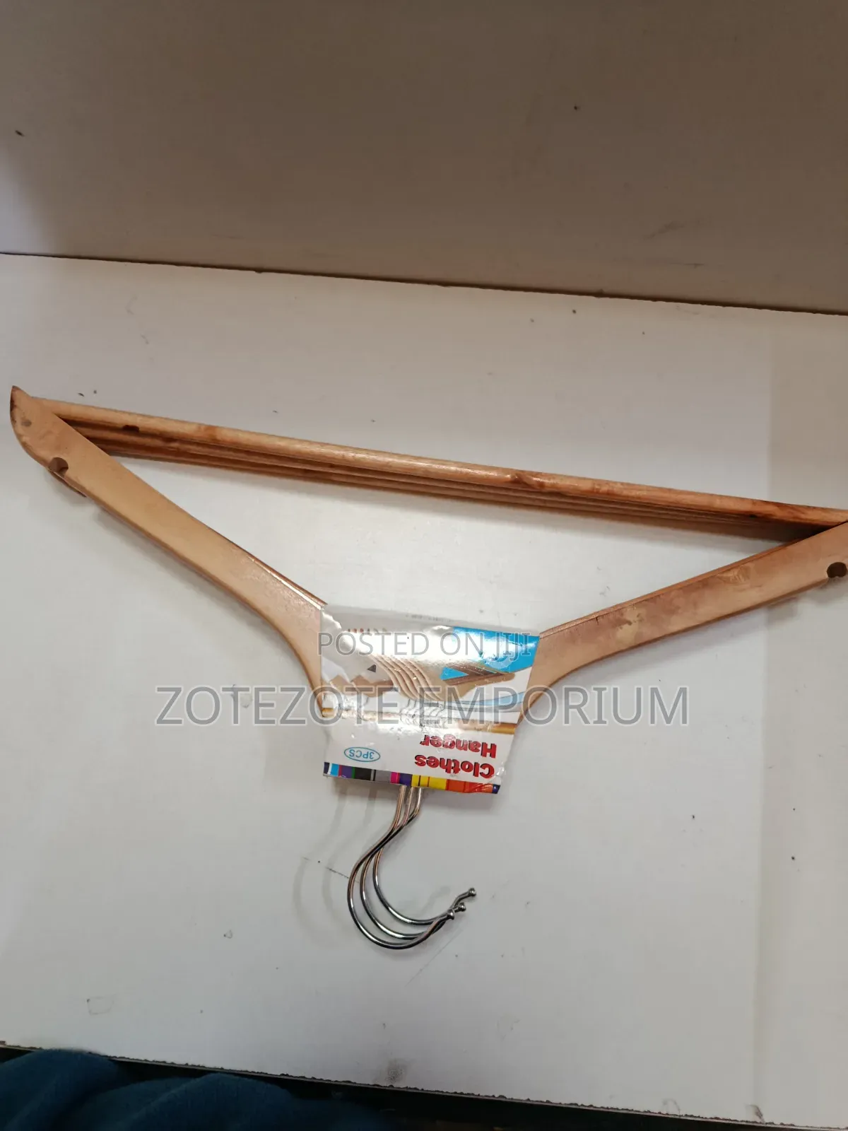 3 Pcs Wooden Clothes Hanger