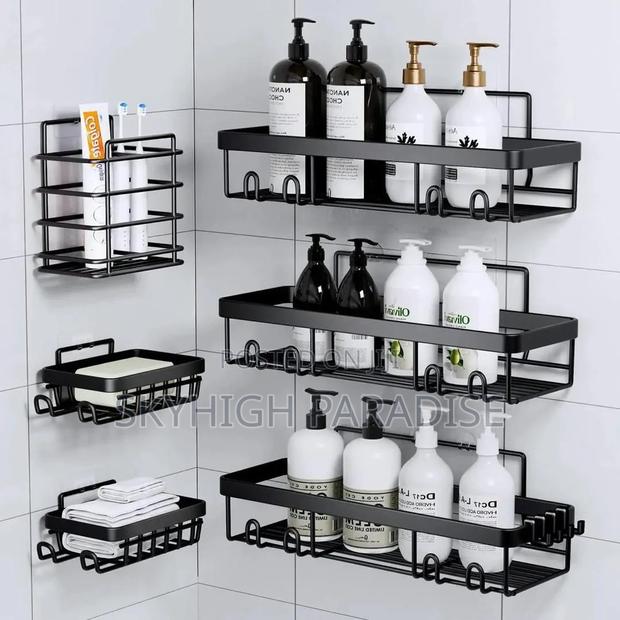 6-Pc Shower Caddy - Spacious Bathroom Shower Organizers