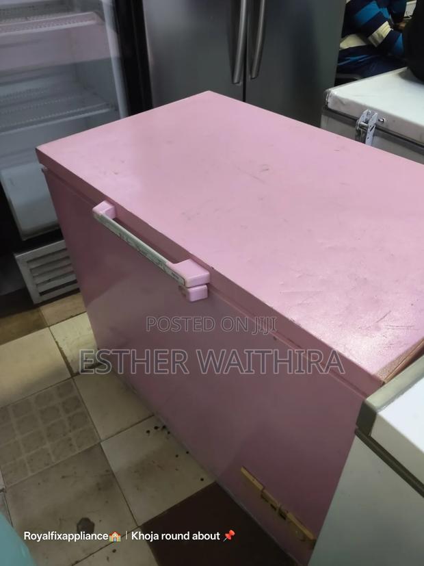 Baby Pink Ex Uk Ramtoms Chest Freezer