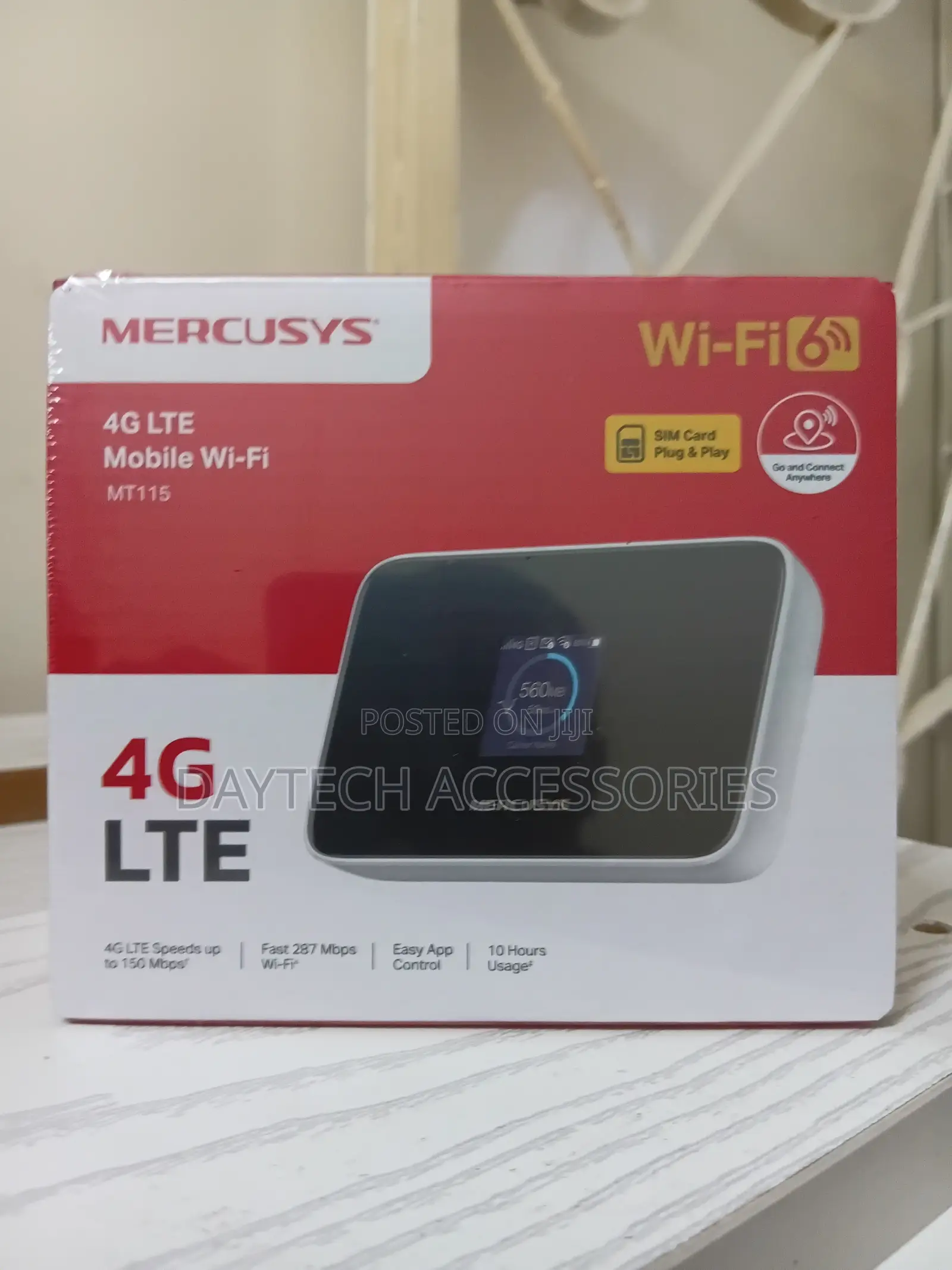 Mercusys Mt115 4g Lte Mobile Portable Wifi Router Ax300 Wifi 6.