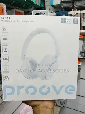 These Are White Proove Solo Wireless Over-Ear Headphones.