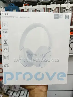 These Are White Proove Solo Wireless Over-Ear Headphones.