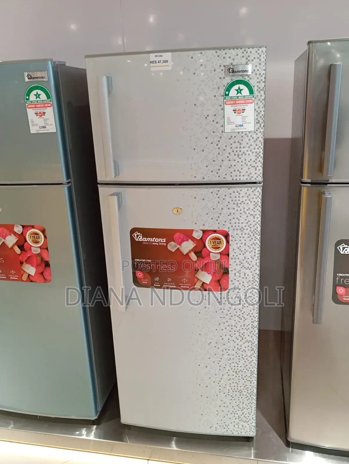 Ramtons 213 Litres Double Double Refrigerator With Handle at 34999