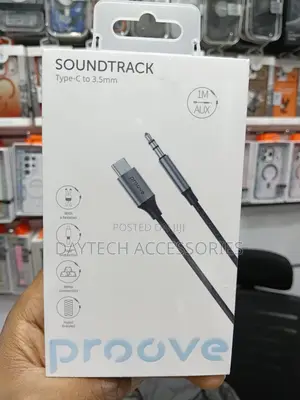 Proove Soundtrack Type-C to 3.5mm Nylon Braided Aux Cable.