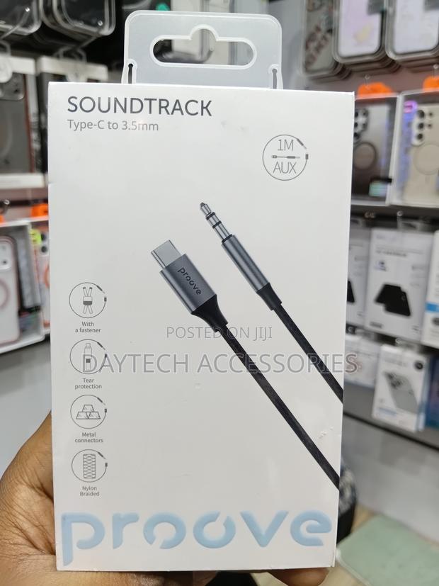 Proove Usb Type C to 3.5mm Aux Audio Cable - 1m Braided - thumbnail 2