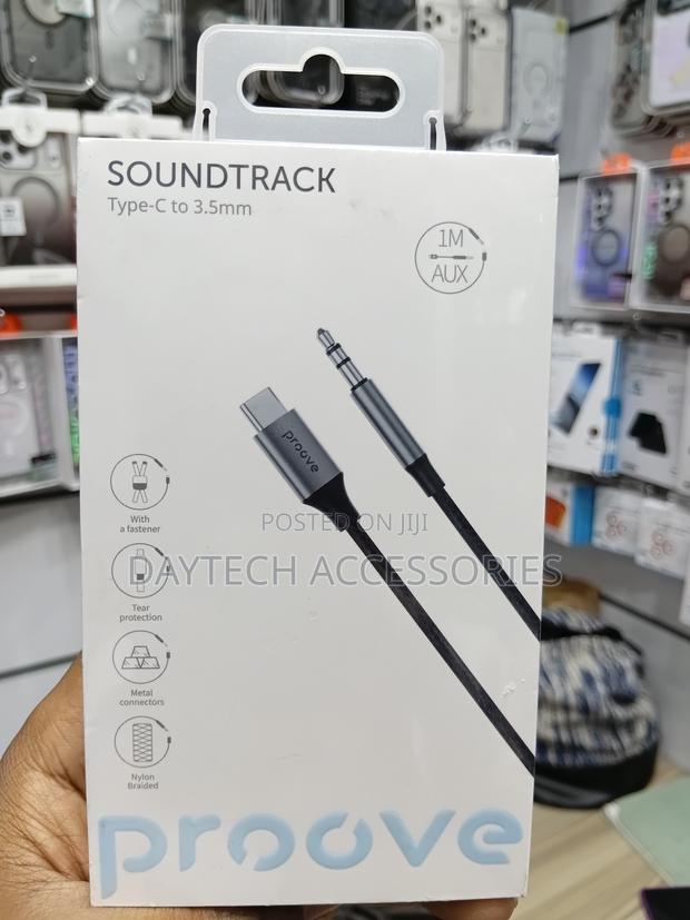 Proove Usb Type C to 3.5mm Aux Audio Cable - 1m Braided - thumbnail 3
