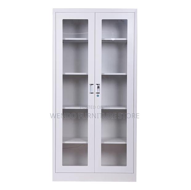 Office Cabinet; 2 Doors Executive Glass Front Office Cabinets - thumbnail 2