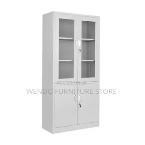 Office Cabinet; 2 Doors Executive Glass Front Office Cabinets