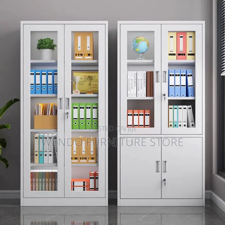 Office Cabinet; 2 Doors Executive Glass Front Office Cabinets