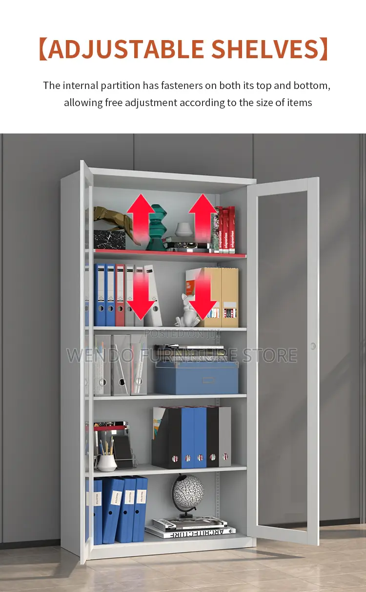 Office Cabinet; 2 Doors Executive Glass Front Office Cabinets