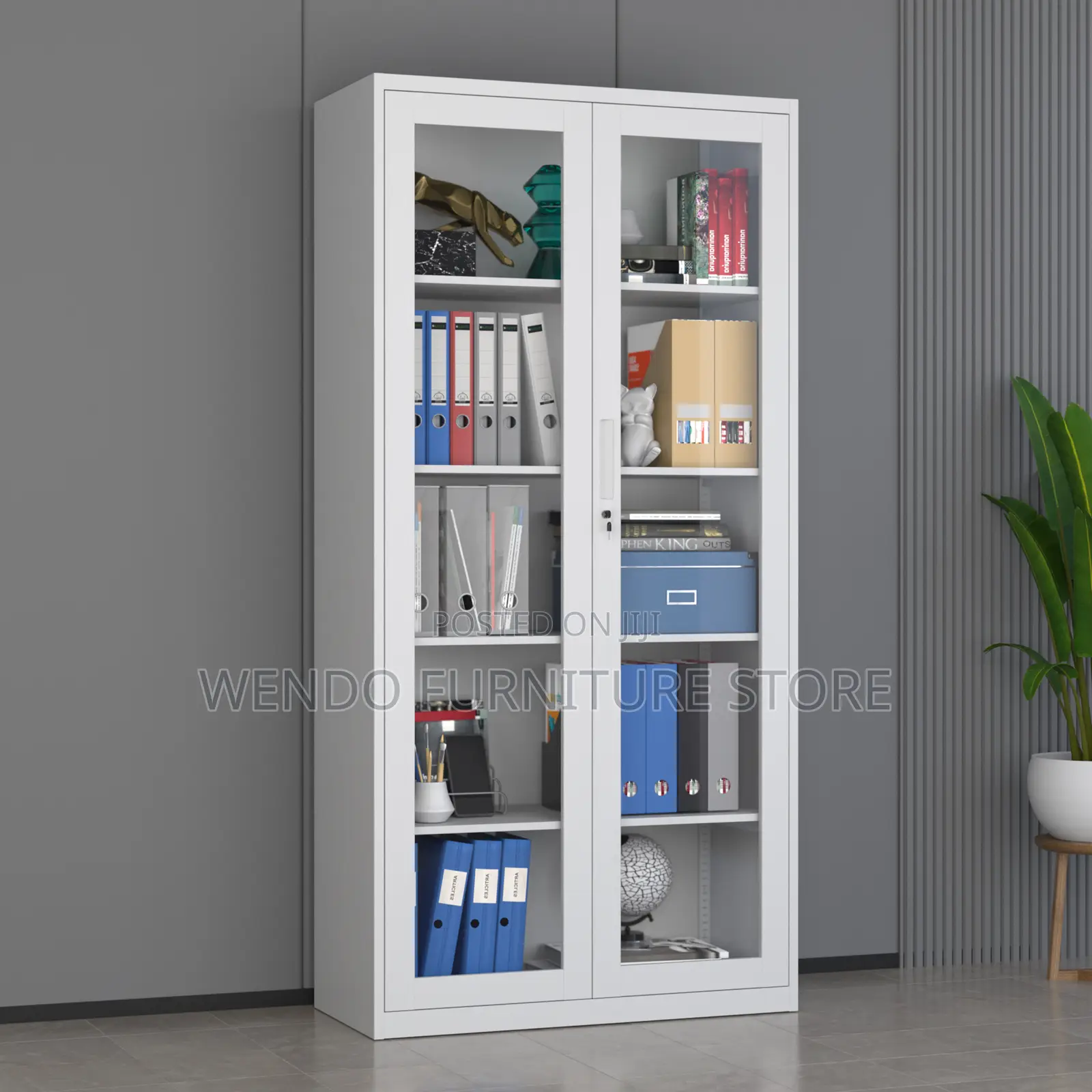 Office Cabinet; 2 Doors Executive Glass Front Office Cabinets