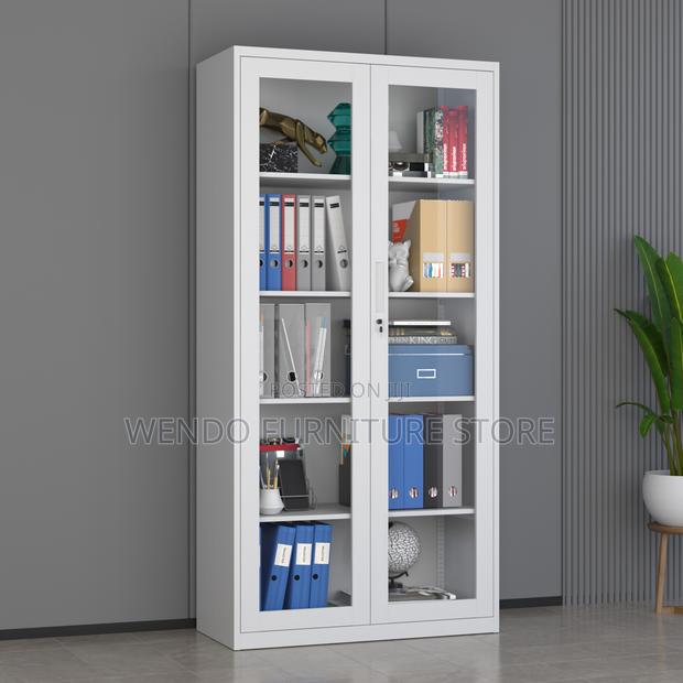 Office Cabinet; 2 Doors Executive Glass Front Office Cabinets - thumbnail 12
