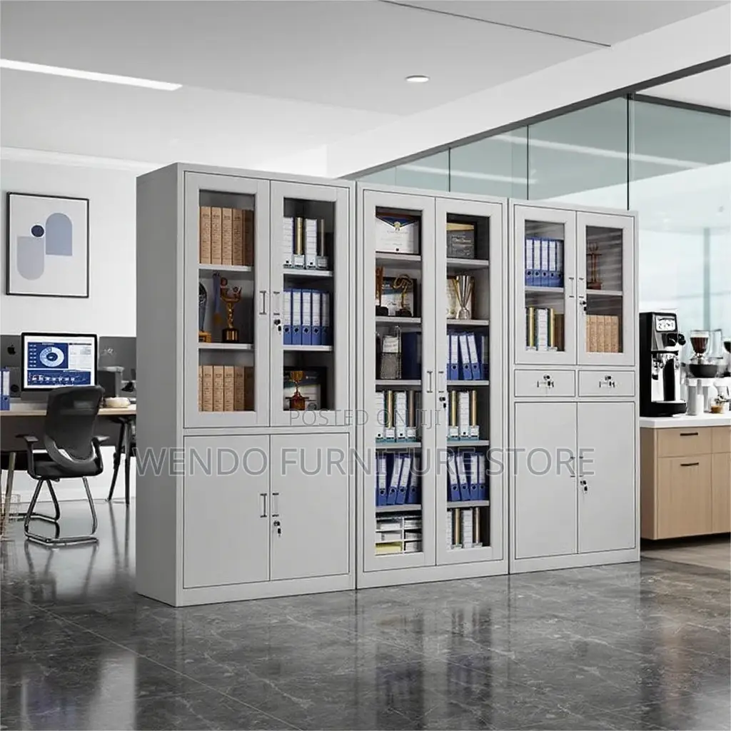 Office Cabinet; 2 Doors Executive Glass Front Office Cabinets