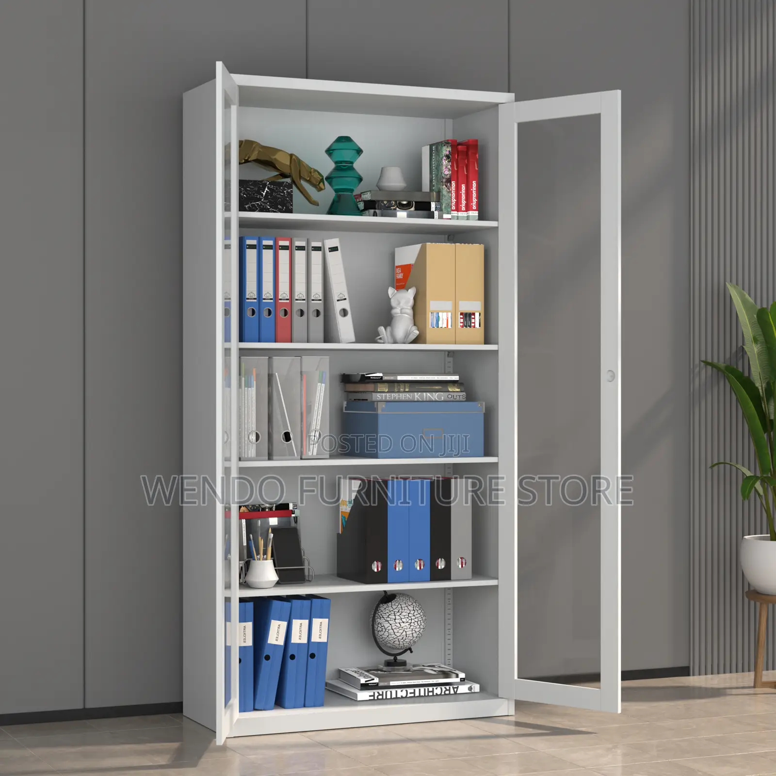 Office Cabinet; 2 Doors Executive Glass Front Office Cabinets