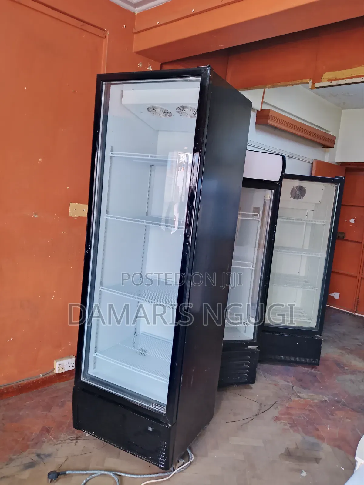 Black Clean Display Fridge