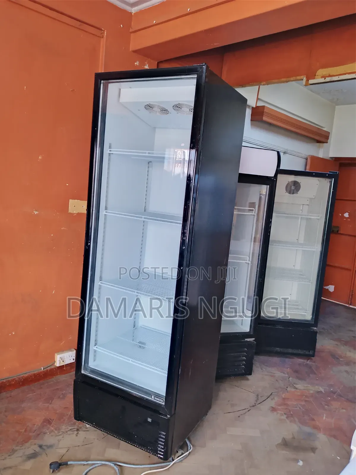 Black Clean Display Fridge
