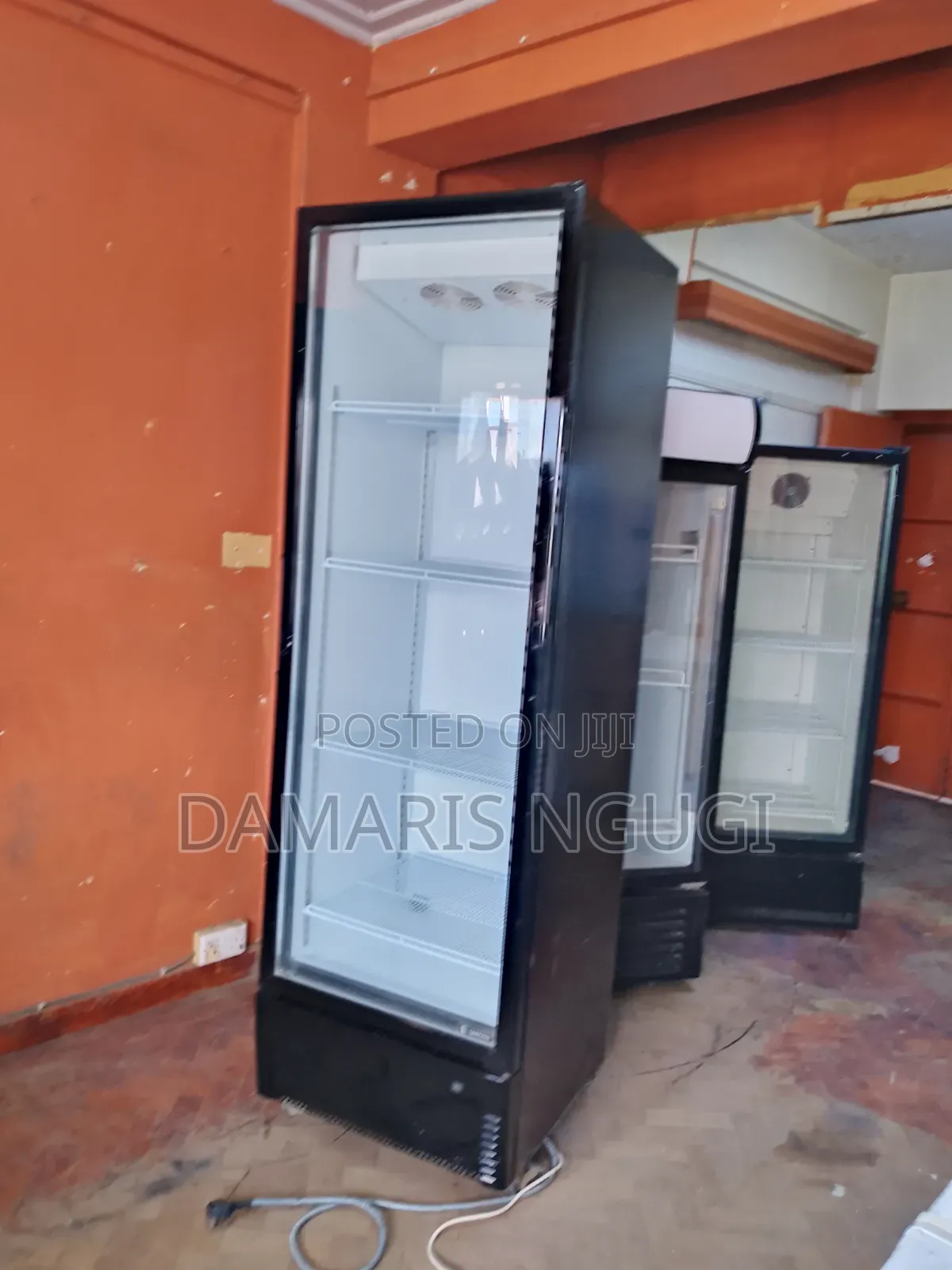 Black Clean Display Fridge