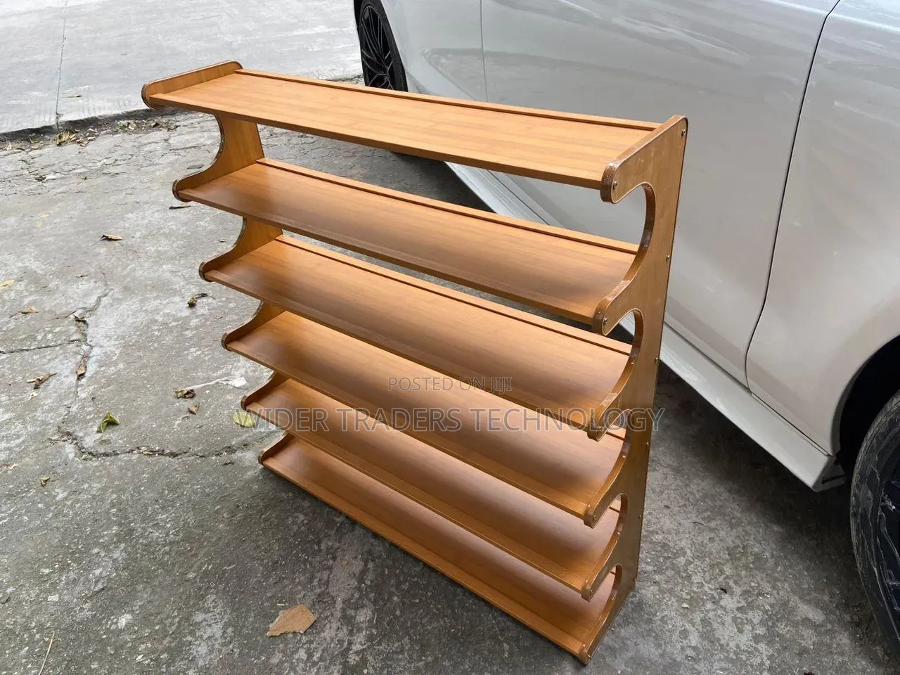 6 Layer Bamboo Shoe Rack Brown 83*23*70cm Holds 30_33 Pairs