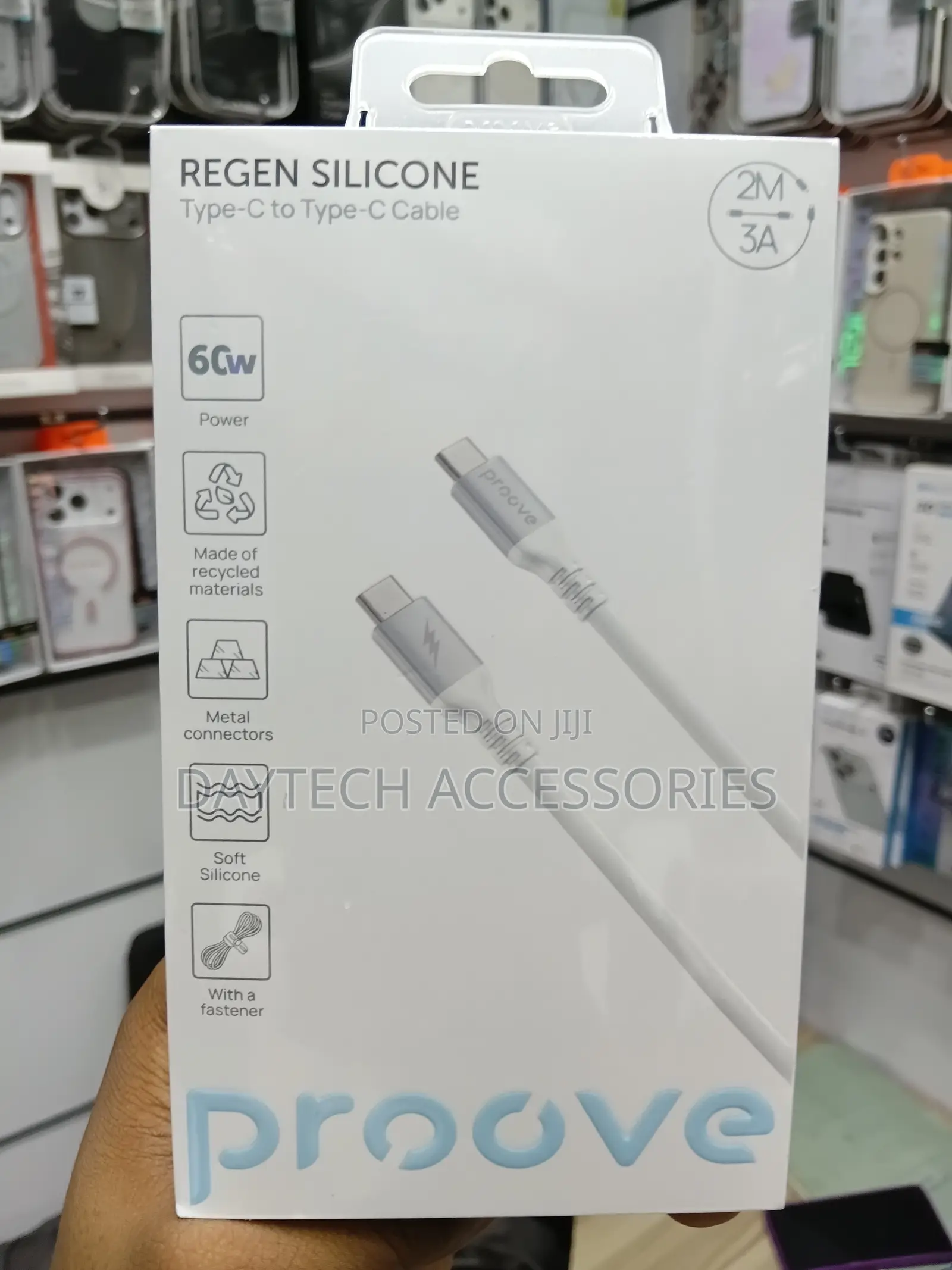 Proove Type C to Type C Cable 2m 60w Pd Fast Charging