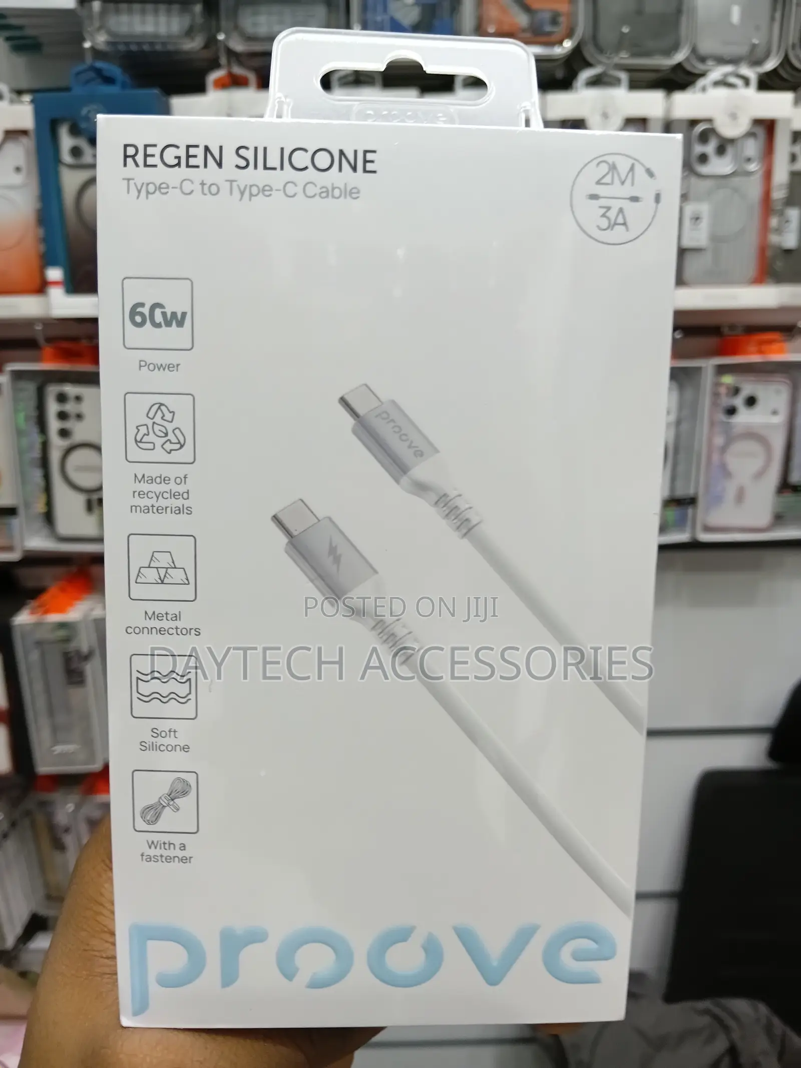 Proove Type C to Type C Cable 2m 60w Pd Fast Charging