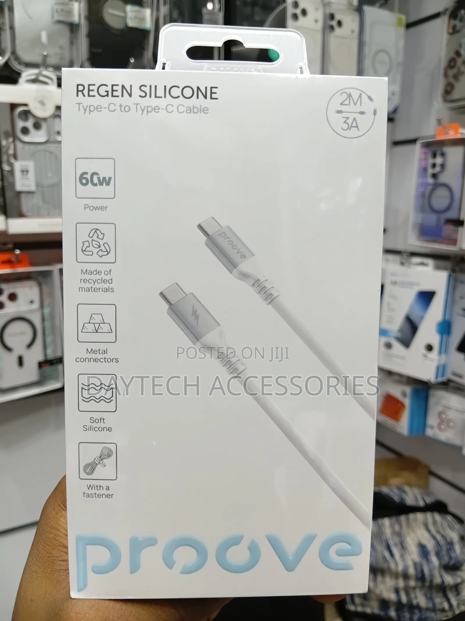 Cable Proove Regen Silicone Type-C to Type-C 60w (2m)