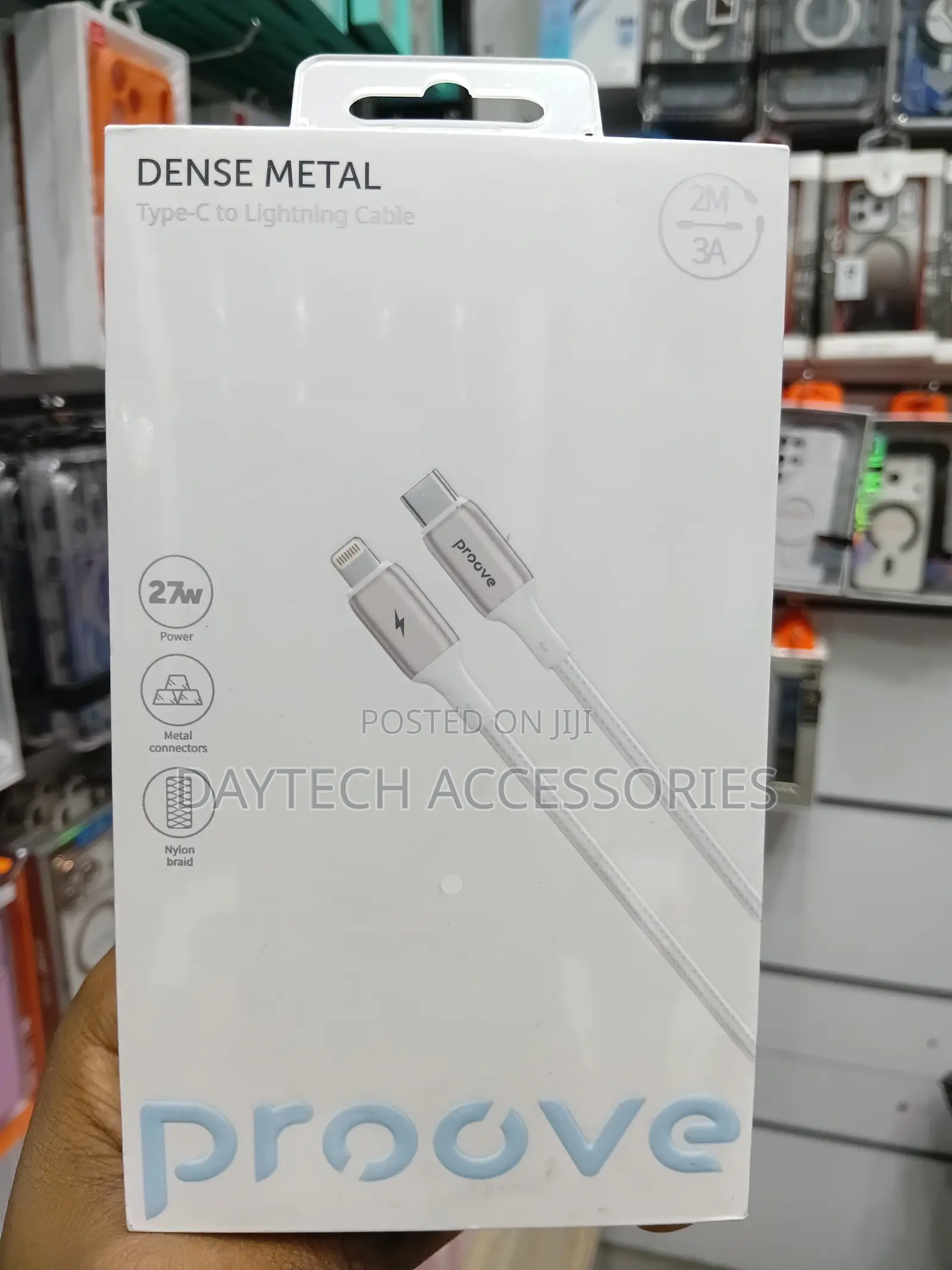The Proove Dense Metal Type-C to Lightning Cable - White