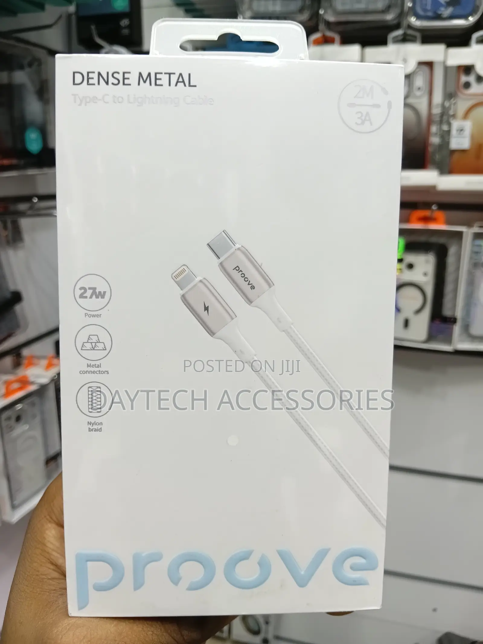 The Proove Dense Metal Type-C to Lightning Cable - White