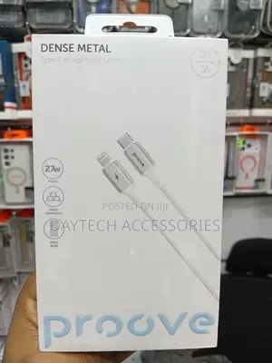 The Proove Dense Metal Type-C to Lightning Cable - White