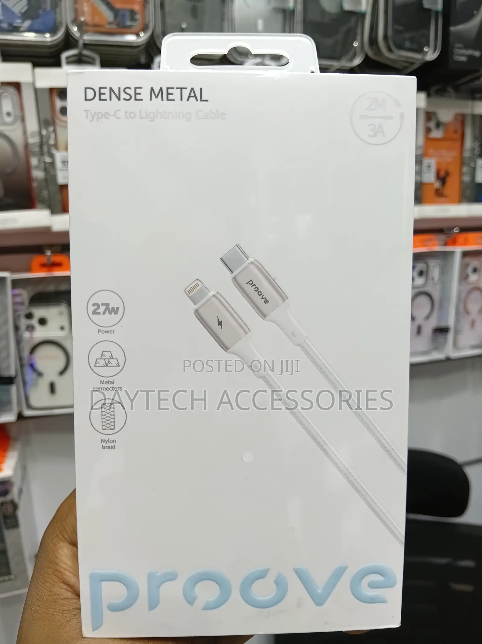 Proove Dense Metal Type-C to Lightning 27w Cable.