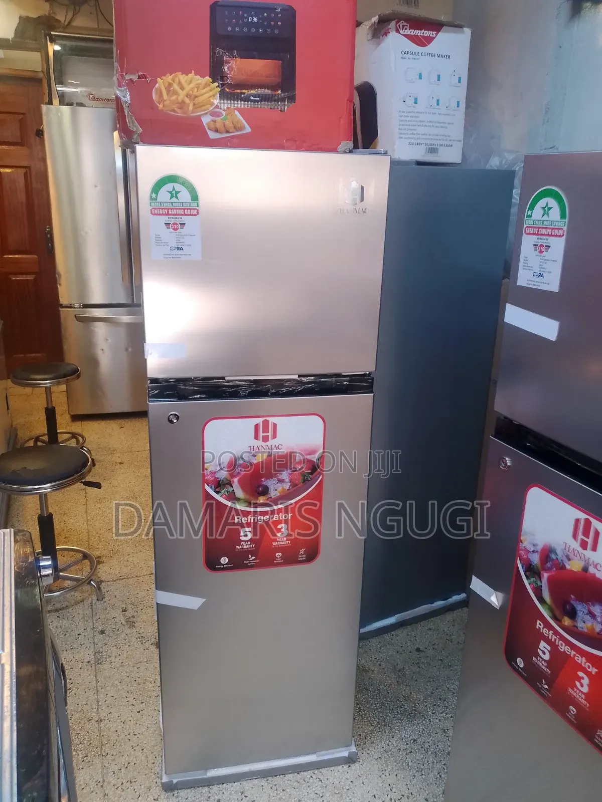 Hanmac 173litrs Double Door Fridge