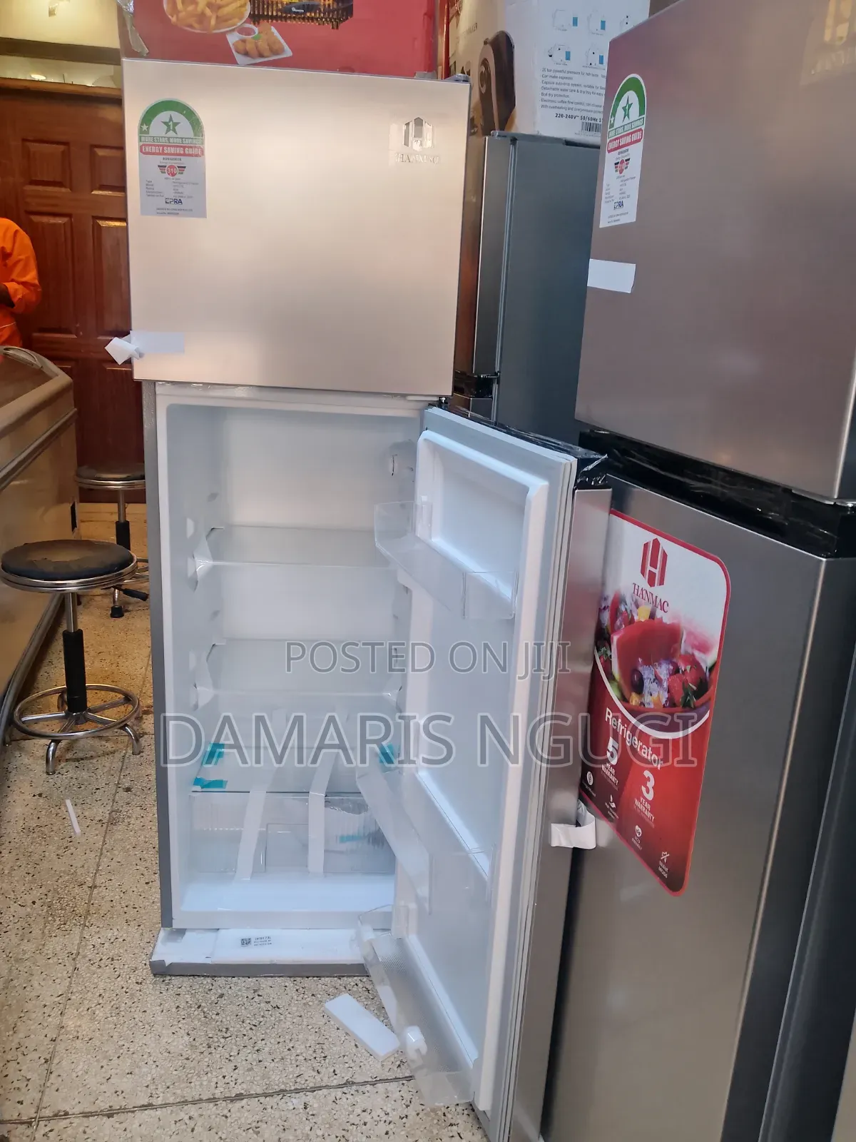 Hanmac 173litrs Double Door Fridge