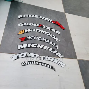 8pcs Set Tyre Stickers Tire Stickers