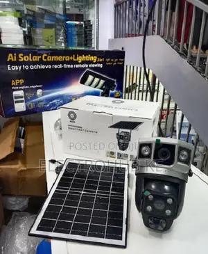 V380 4g Solar Security Camera Dual Lens PTZ Outdoor