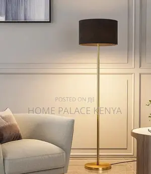 Floor Lamp: Nordic Style Floor Lamp With Fabric Shade